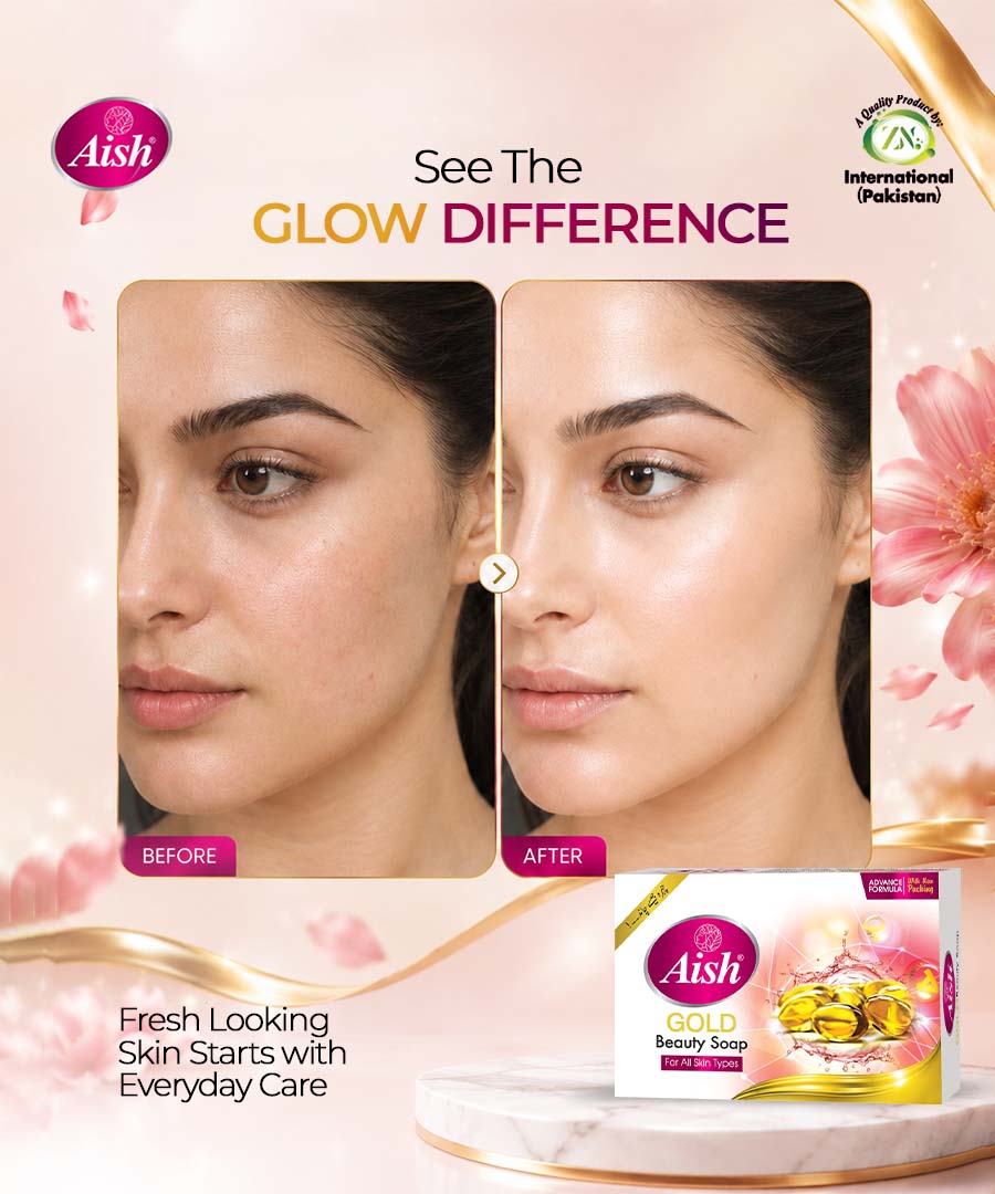 AISH GOLD BEAUTY WHITENING SOAP – BRIGHTENING, CLEANSING & SKIN CARE BAR