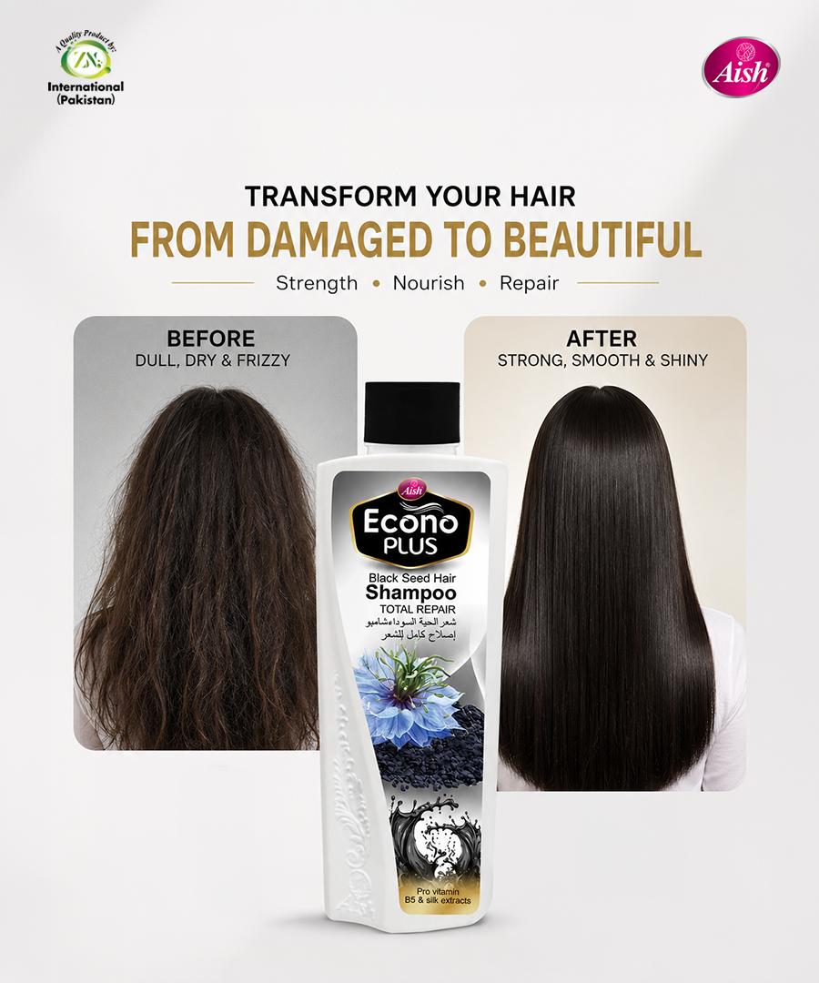 AISH BLACK SEED ECONO PLUS HAIR SHAMPOO 1000ML