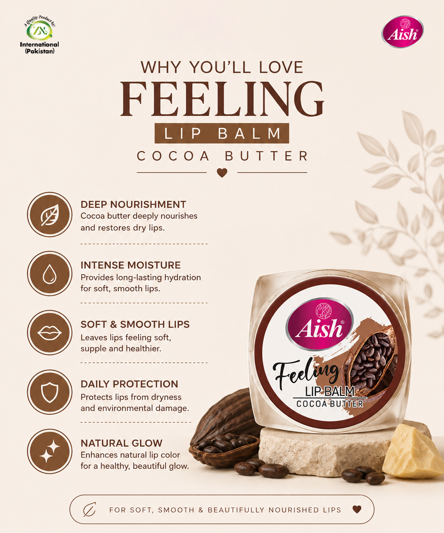 AISH COCO BUTTER LIP BALM - FOR SOFT & MOISTURIZED LIPS
