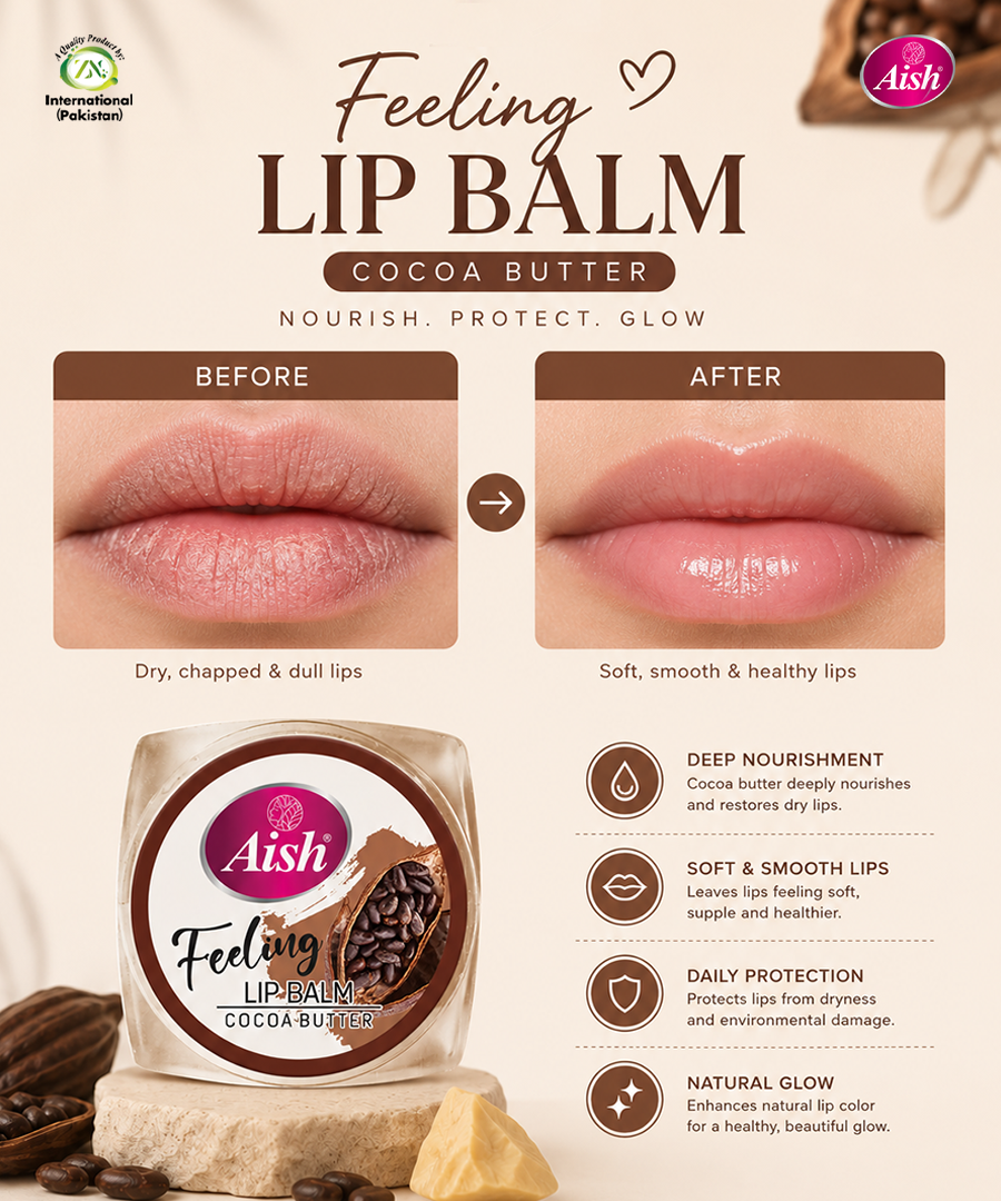 AISH COCO BUTTER LIP BALM - FOR SOFT & MOISTURIZED LIPS