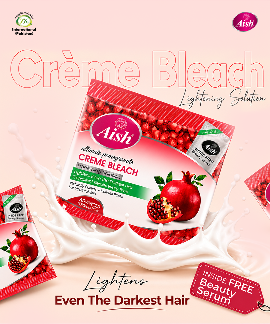 AISH POMEGRANATE BLEACH CREAM SACHET - FOR FRESH & RADIANT SKIN 33GM