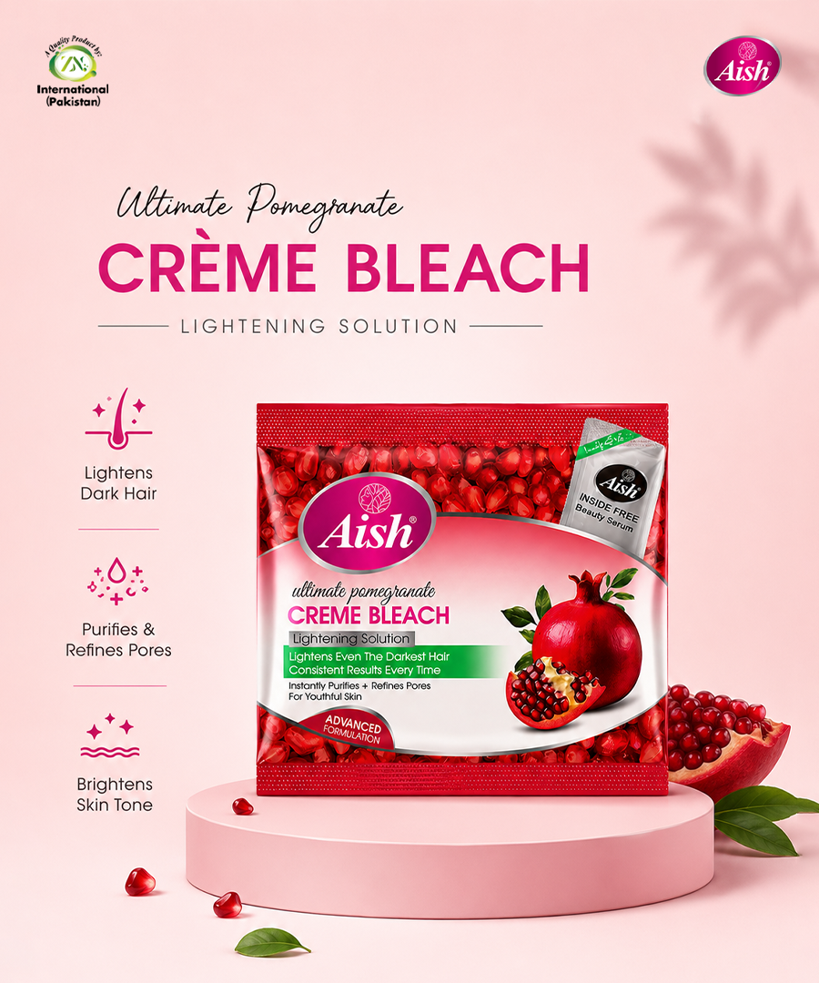 AISH POMEGRANATE BLEACH CREAM SACHET - FOR FRESH & RADIANT SKIN 33GM
