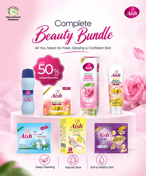 AISH BEAUTY NEEDS BUNDLE - FOR REFRESHED & NATURALLY GLOWING SKIN