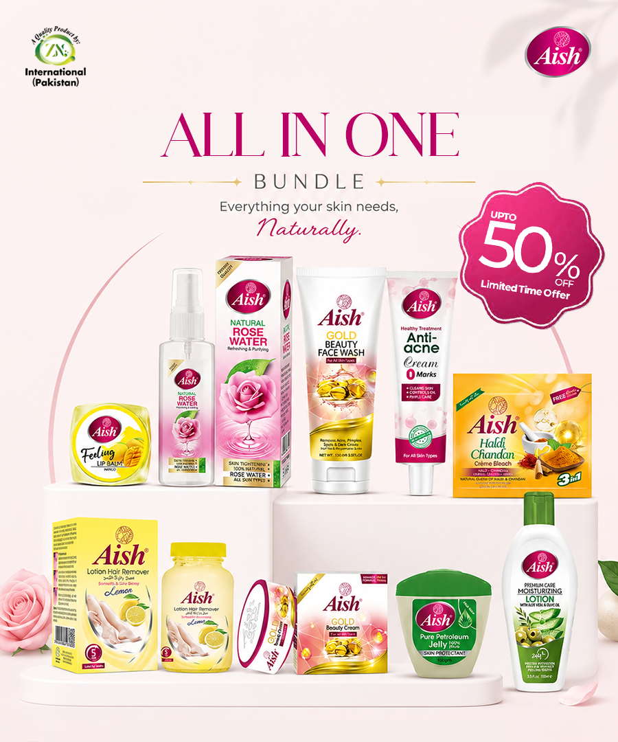 AISH ALL IN ONE CARE BUNDLE - FOR HEALTHY & GLOWING SKIN