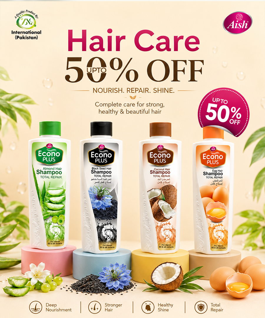 AISH HAIR CARE BUNDLE - FOR STRONGER, HEALTHIER & BEAUTIFUL HAIR
