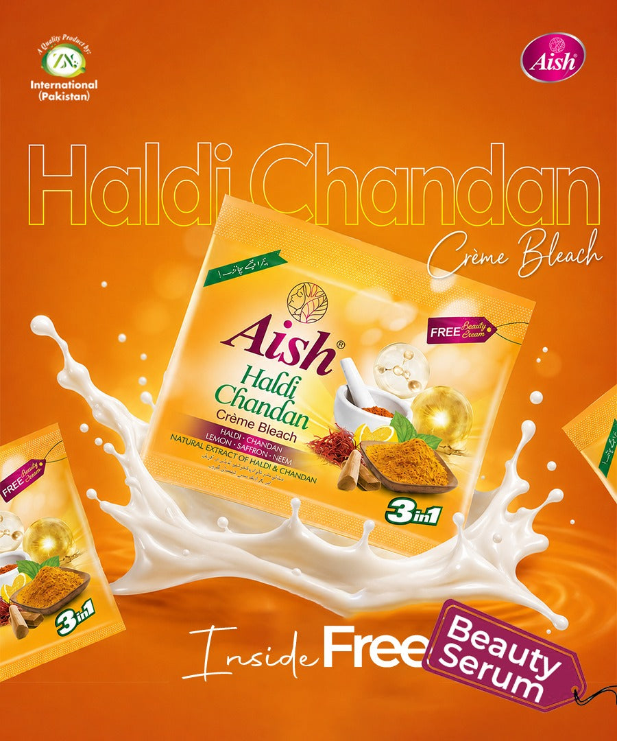Aish Haldi Chandan Bleach Cream Shachet 33g